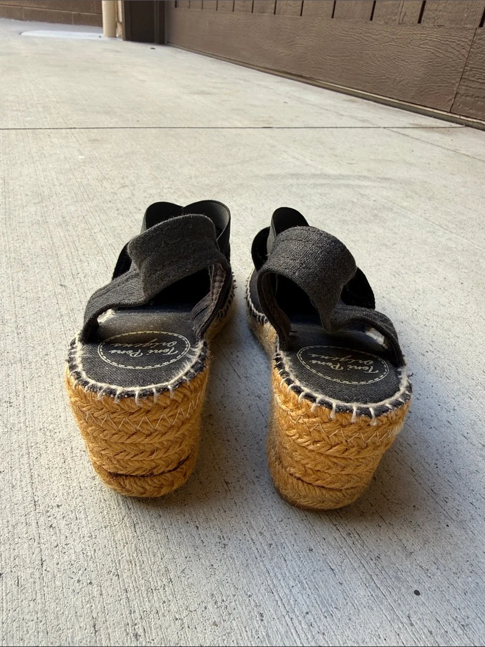 Toni Pons ‘Ter’ Black Slingback Espadrille Sandals – Size 6.5 / EU 37